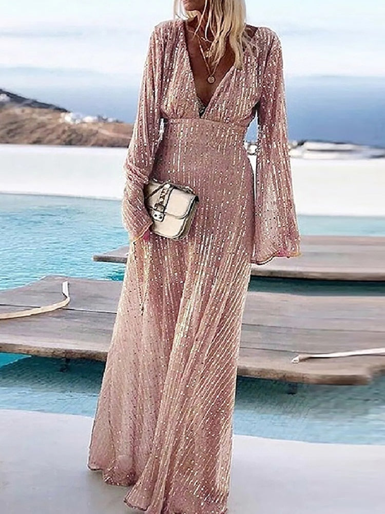 Hoobd Sexy Dress Women Elegant Solid Strapless Maxi Party Dress Summer Casual Sleeveless Female Streetwear Long Dress Vestidos
